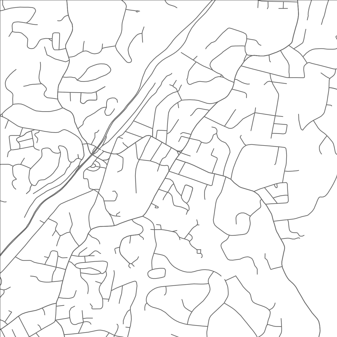 ROAD MAP OF CHAPPAQUA, NEW YORK BY MAPBAKES