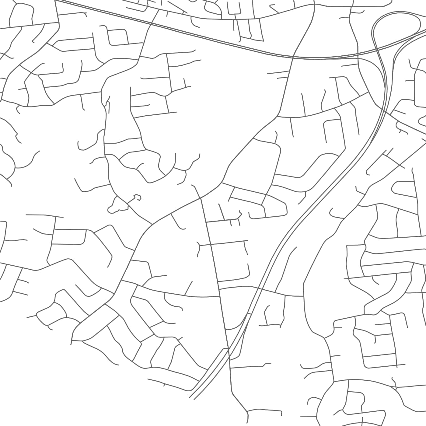 ROAD MAP OF CHESTNUT RIDGE, NEW YORK BY MAPBAKES