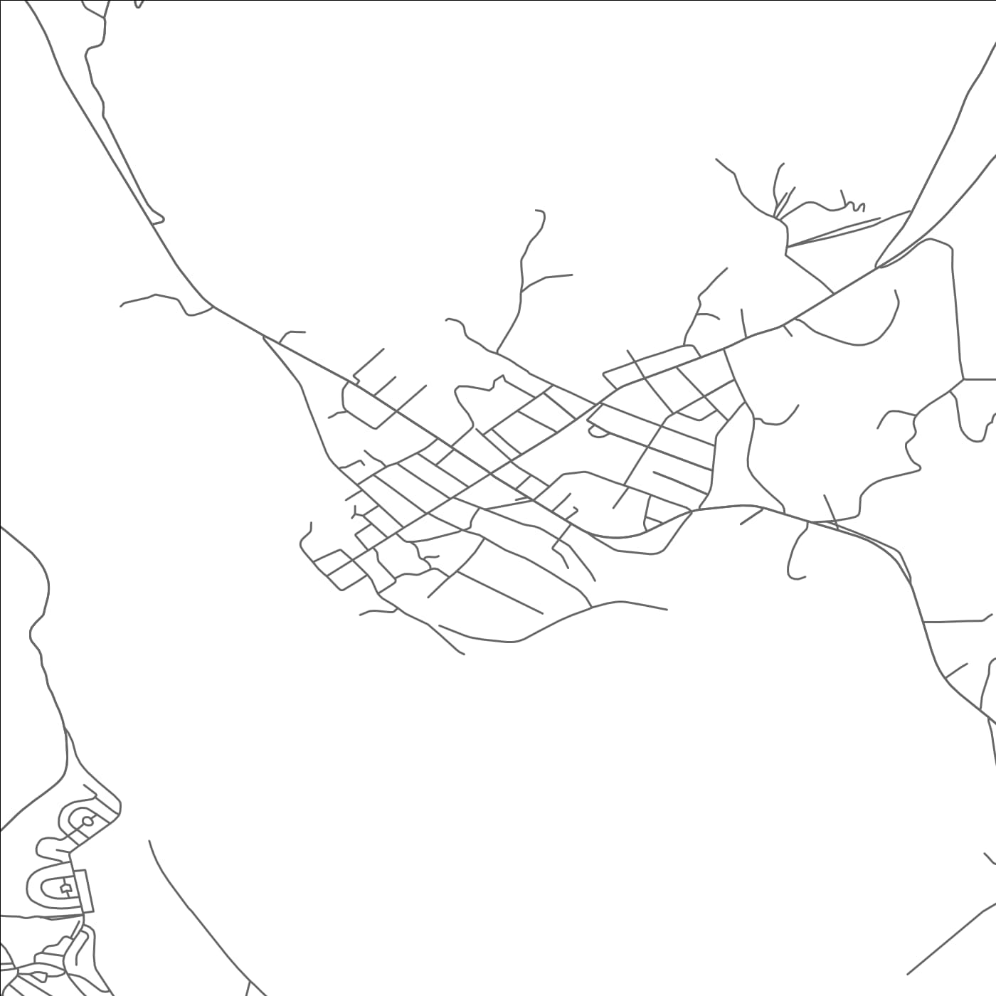 ROAD MAP OF COLD SPRING, NEW YORK BY MAPBAKES