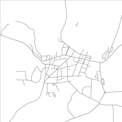 ROAD MAP OF COOPERSTOWN, NEW YORK BY MAPBAKES