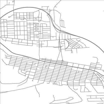 ROAD MAP OF CORNING, NEW YORK BY MAPBAKES