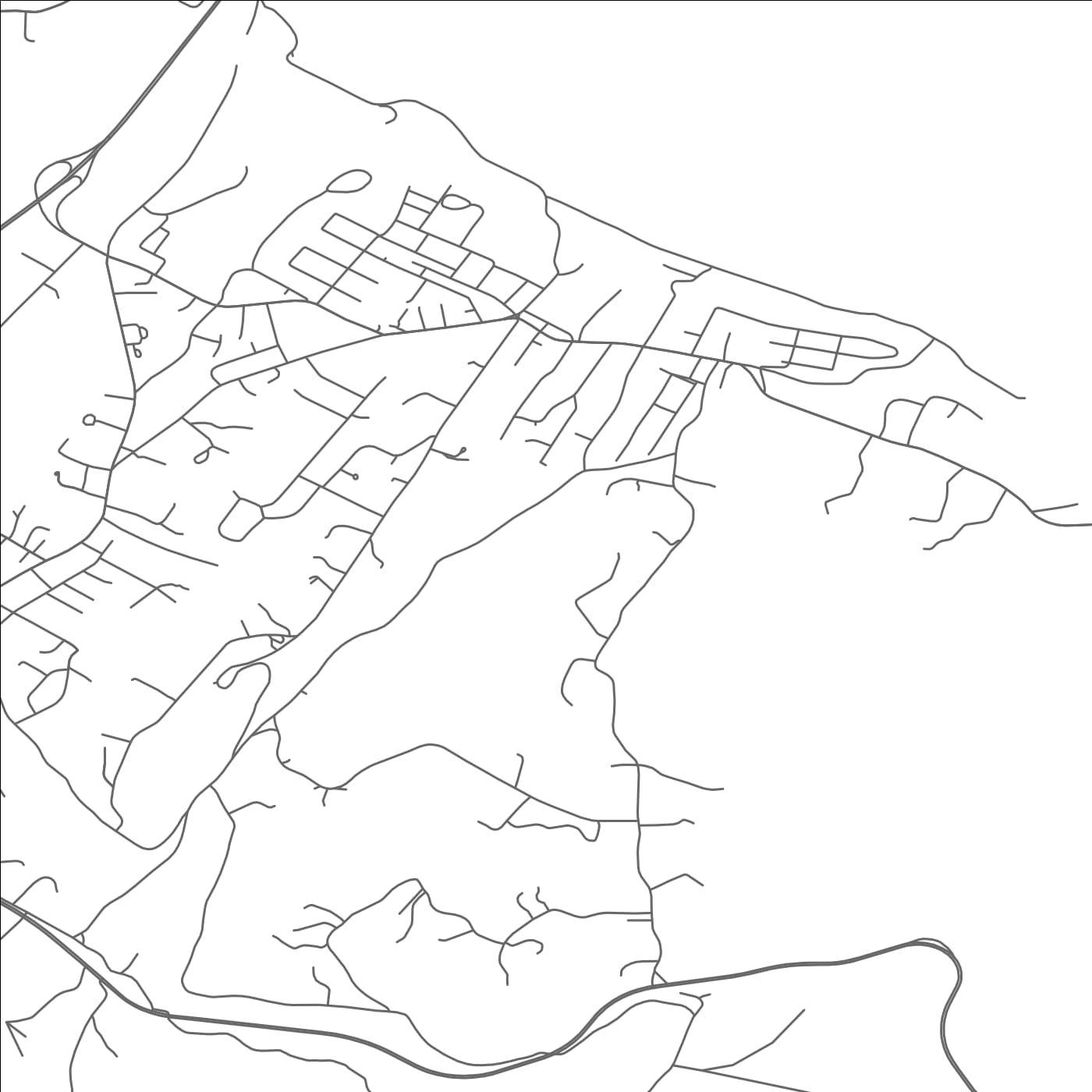 ROAD MAP OF CORNWALL-ON-HUDSON, NEW YORK BY MAPBAKES