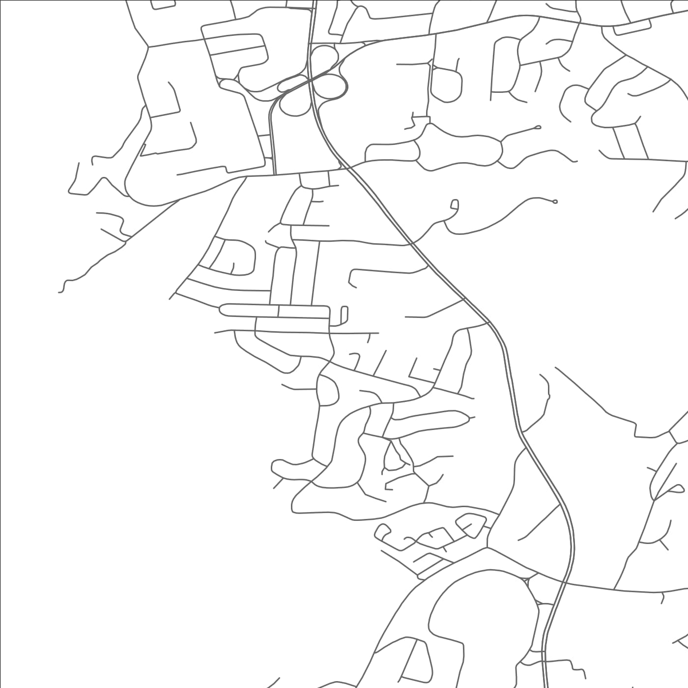 ROAD MAP OF CROWN HEIGHTS, NEW YORK BY MAPBAKES