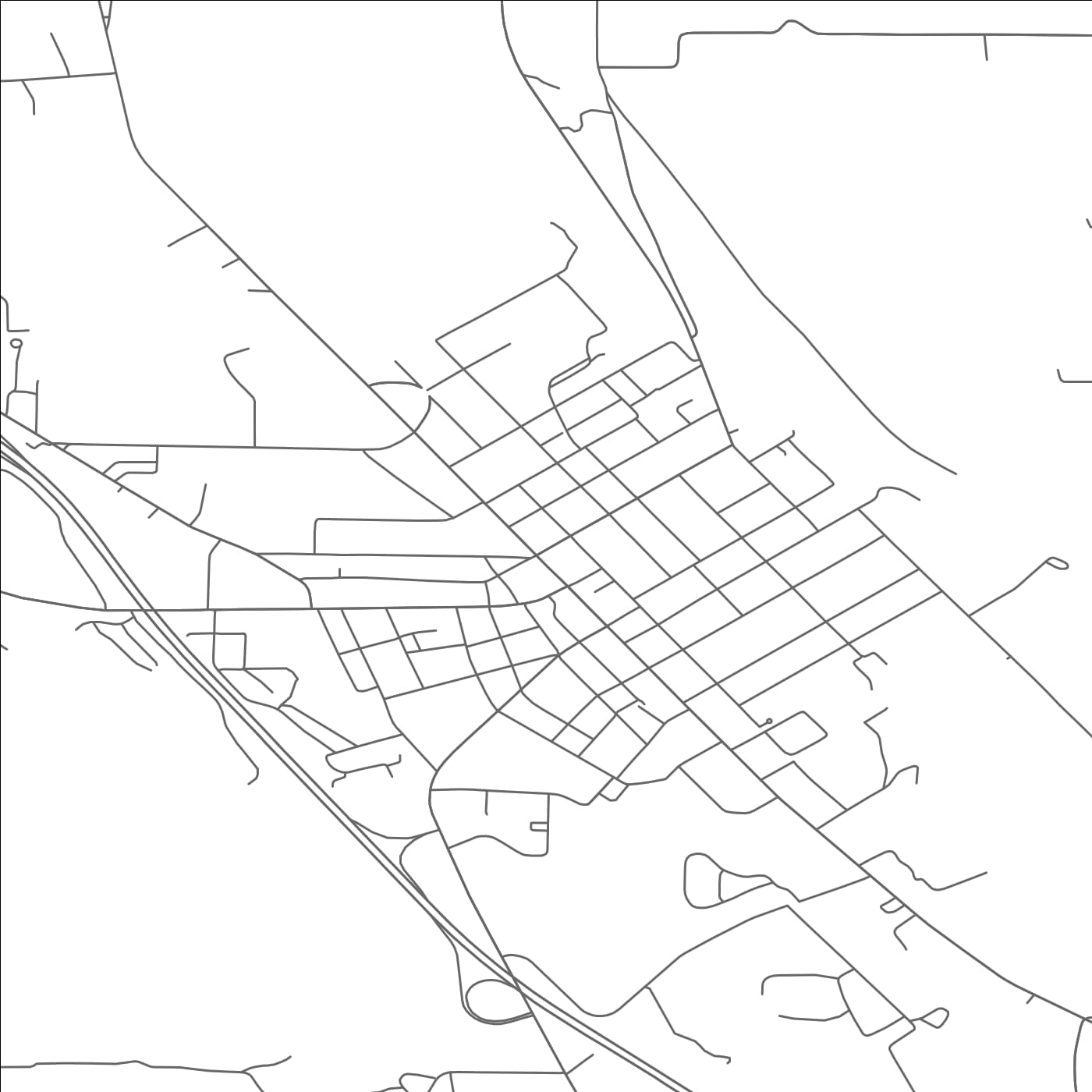 ROAD MAP OF DANSVILLE, NEW YORK BY MAPBAKES