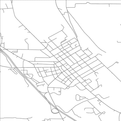 ROAD MAP OF DANSVILLE, NEW YORK BY MAPBAKES