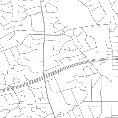 ROAD MAP OF DIX HILLS, NEW YORK BY MAPBAKES