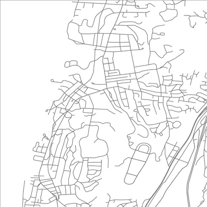 ROAD MAP OF DOBBS FERRY, NEW YORK BY MAPBAKES