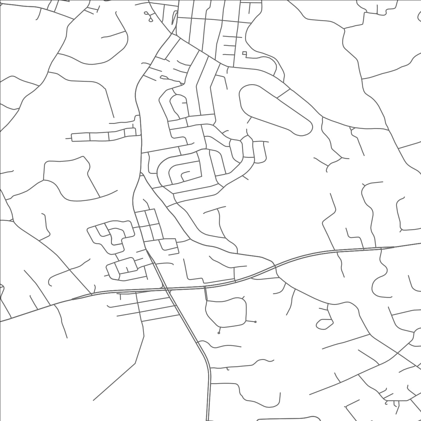 ROAD MAP OF EAST NORWICH, NEW YORK BY MAPBAKES