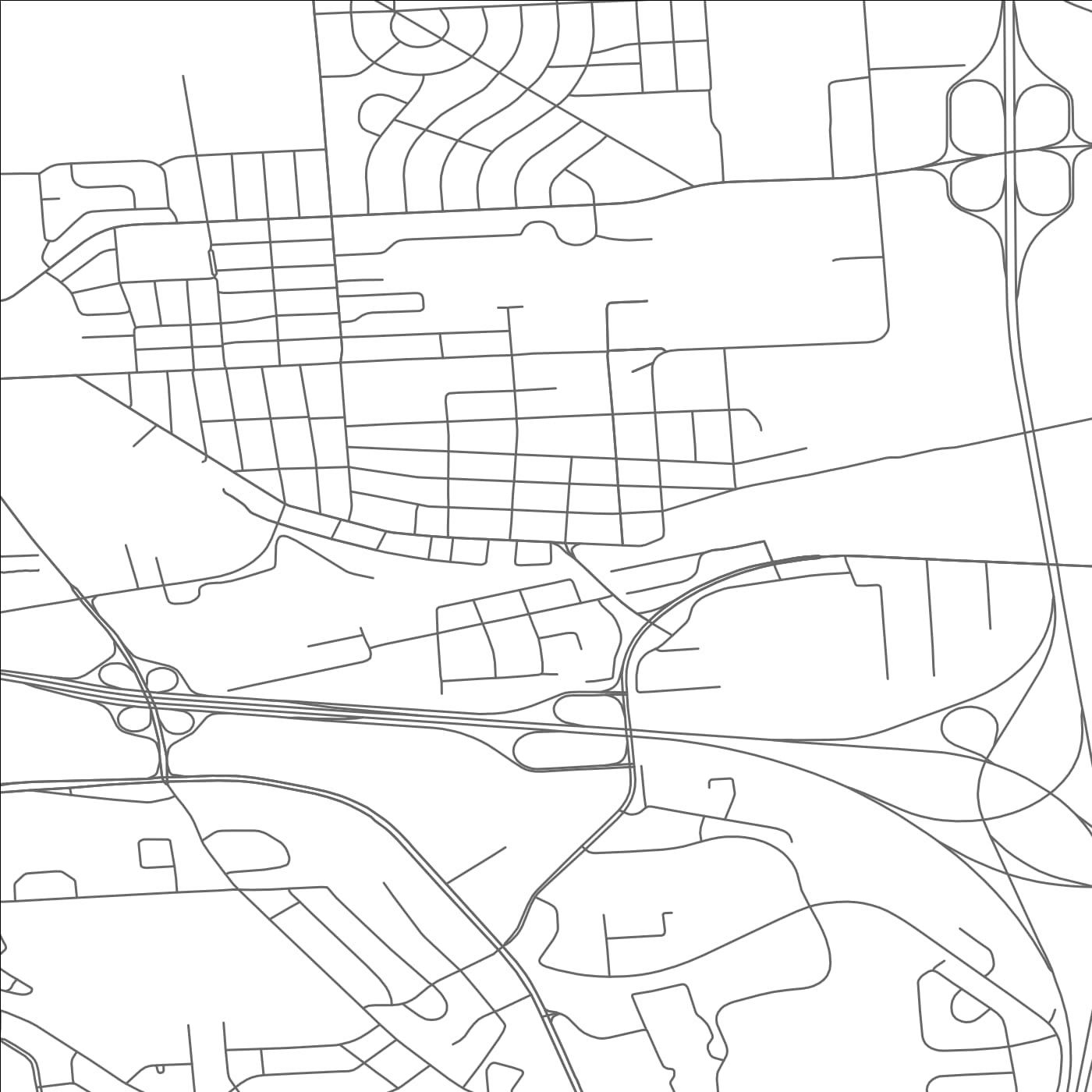 ROAD MAP OF EAST SYRACUSE, NEW YORK BY MAPBAKES