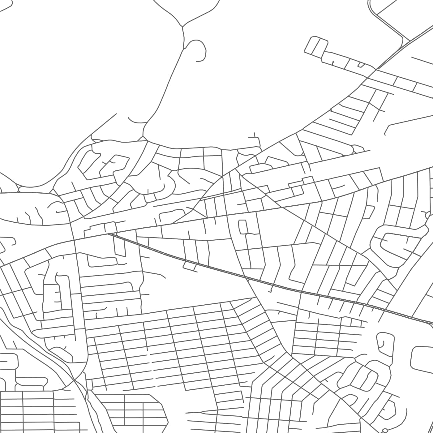 ROAD MAP OF FARMINGDALE, NEW YORK BY MAPBAKES