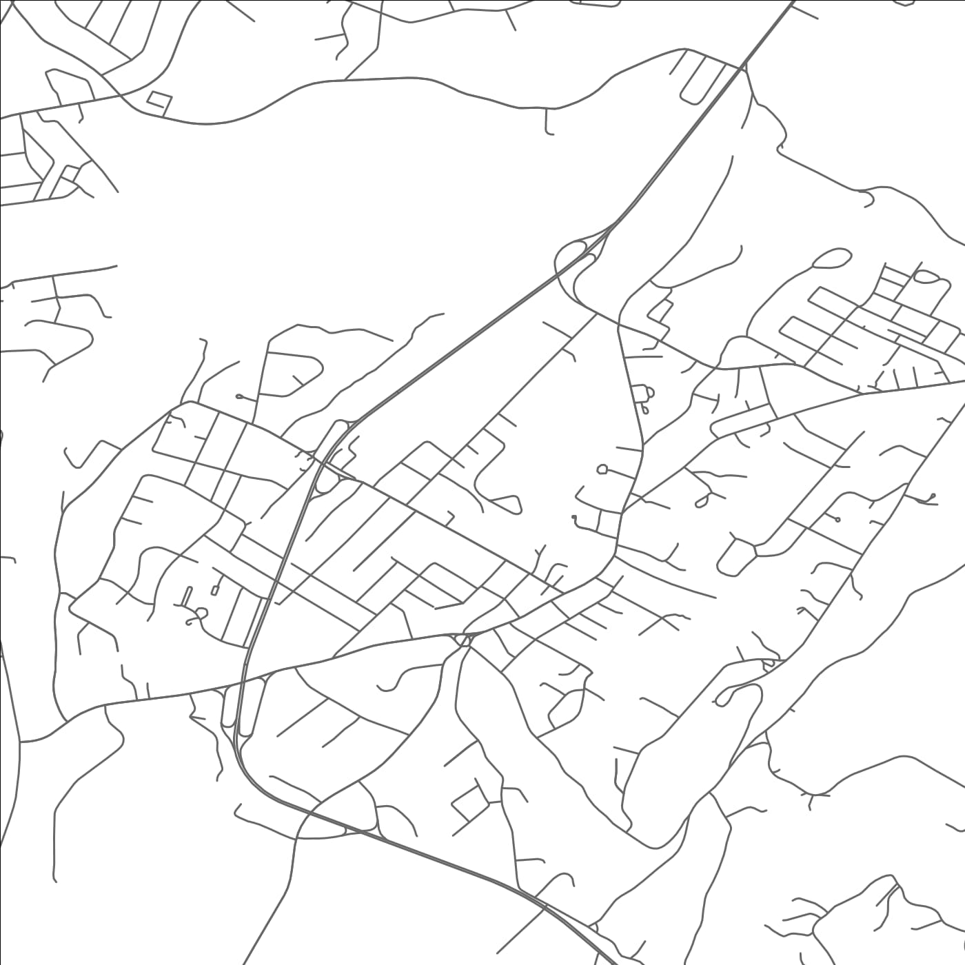 ROAD MAP OF FIRTHCLIFFE, NEW YORK BY MAPBAKES