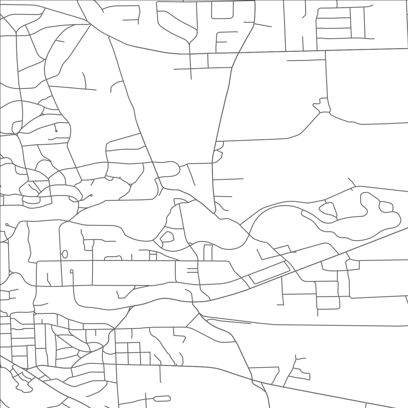 ROAD MAP OF FOREST HOME, NEW YORK BY MAPBAKES