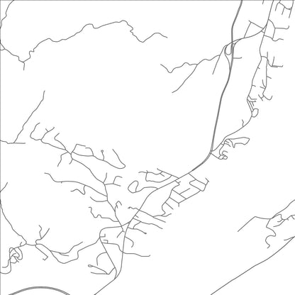 ROAD MAP OF FORT MONTGOMERY, NEW YORK BY MAPBAKES