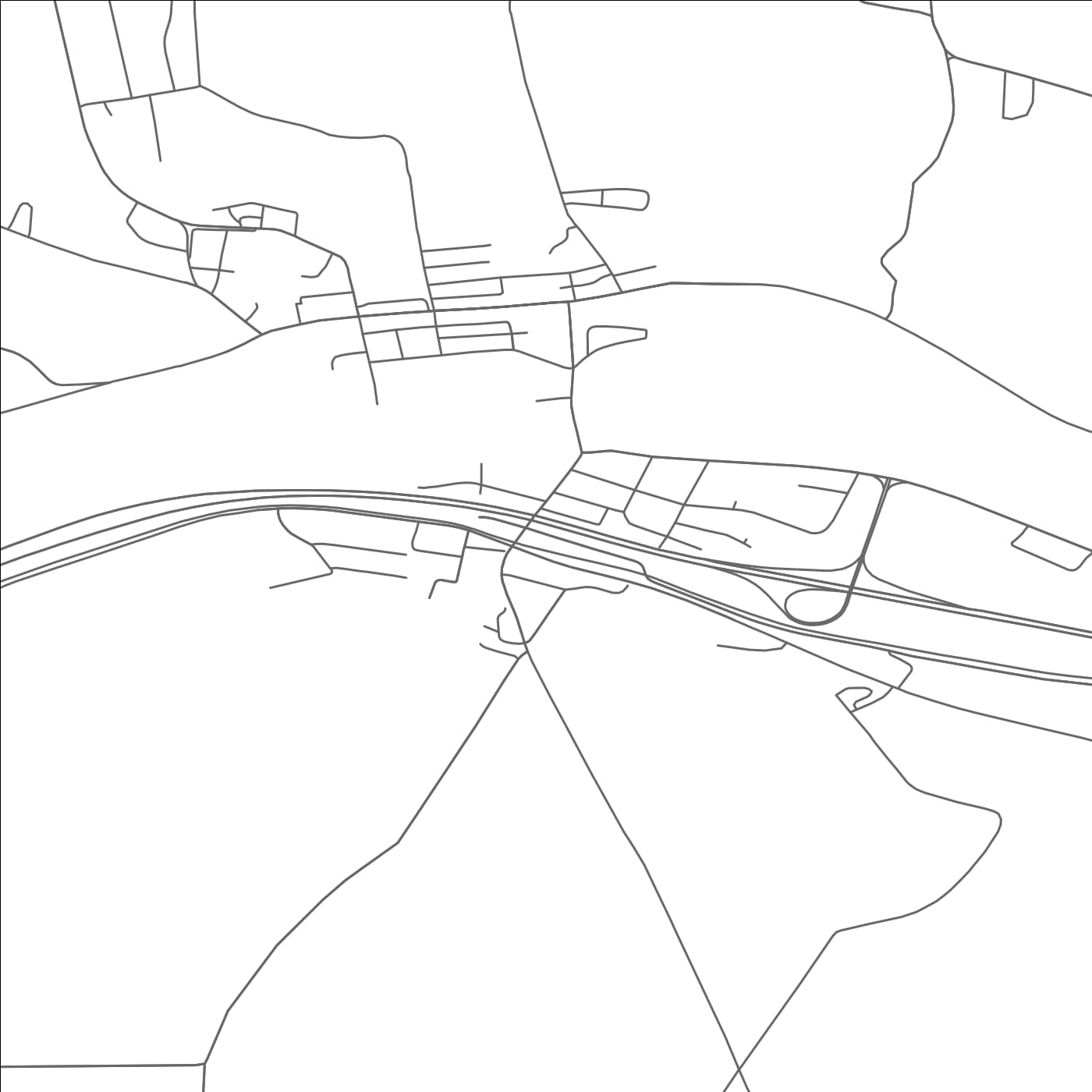 ROAD MAP OF FULTONVILLE, NEW YORK BY MAPBAKES