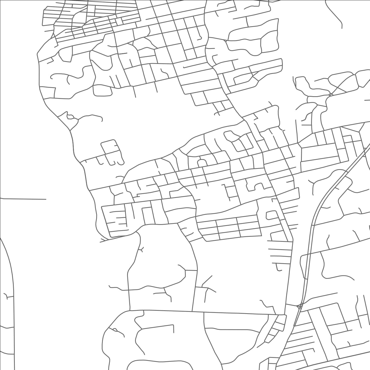 ROAD MAP OF GLENWOOD LANDING, NEW YORK BY MAPBAKES