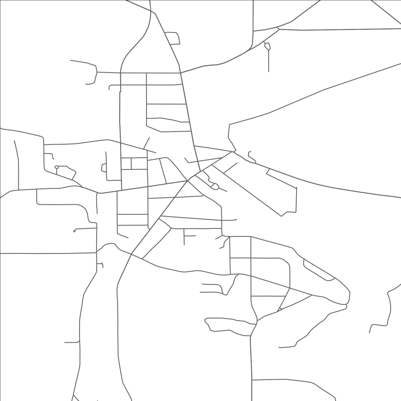 ROAD MAP OF GOWANDA, NEW YORK BY MAPBAKES