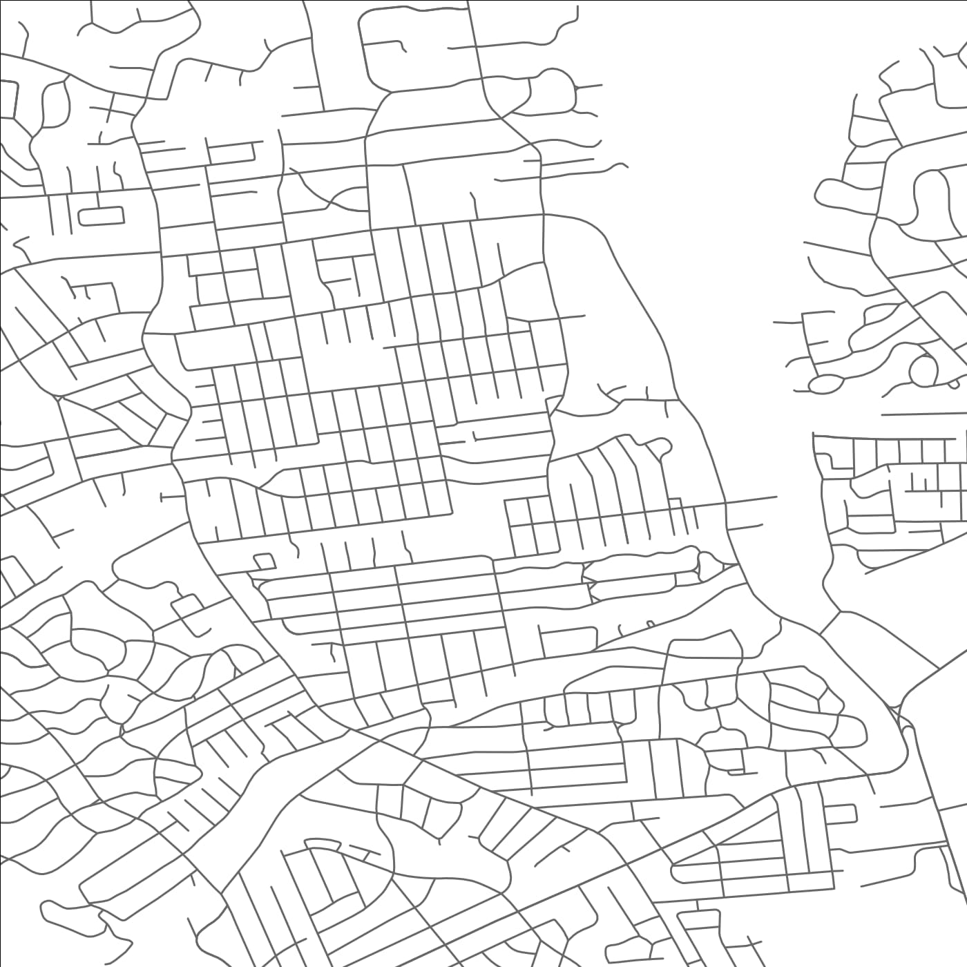 ROAD MAP OF GREAT NECK GARDENS, NEW YORK BY MAPBAKES