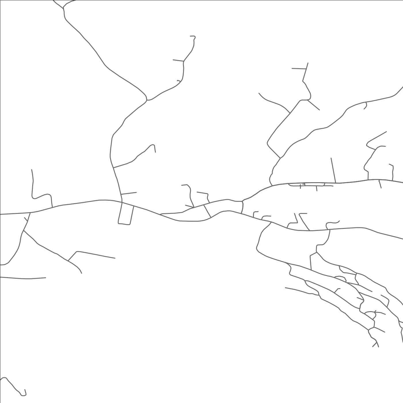 ROAD MAP OF HAINES FALLS, NEW YORK BY MAPBAKES