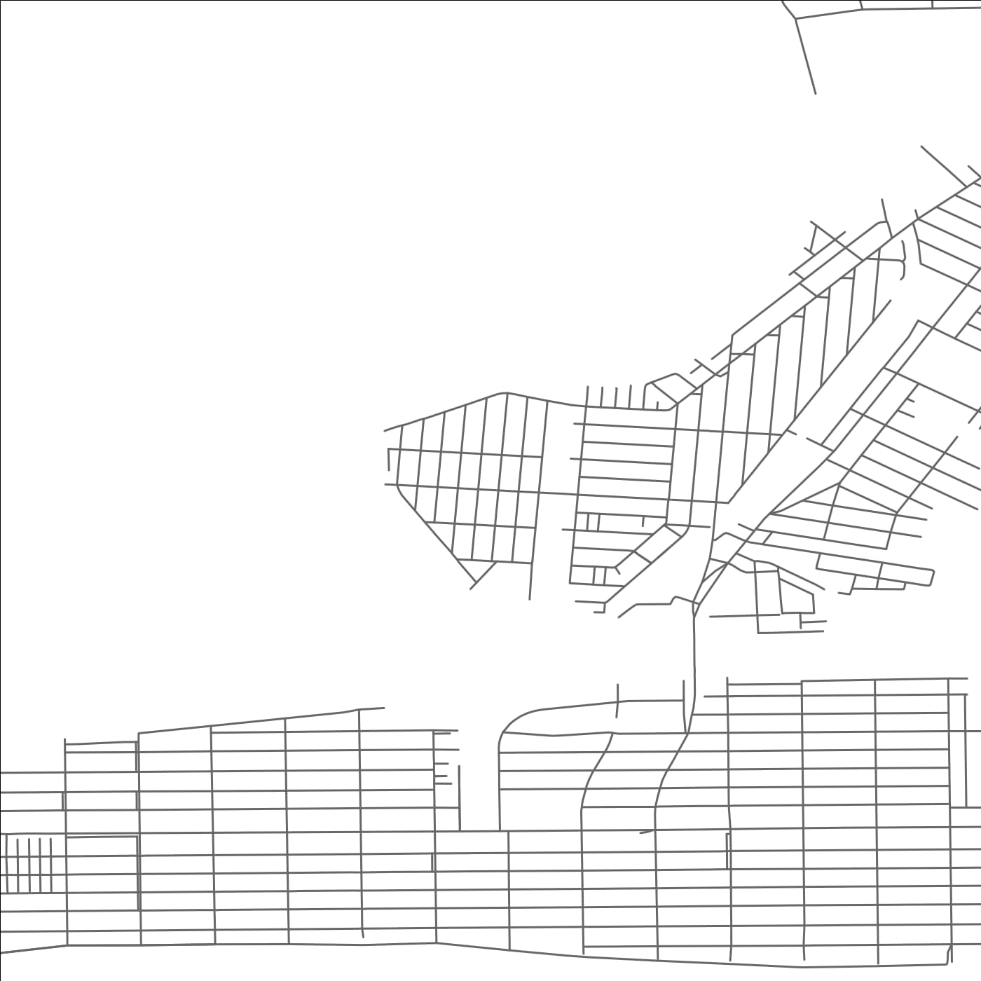 ROAD MAP OF HARBOR ISLE, NEW YORK BY MAPBAKES