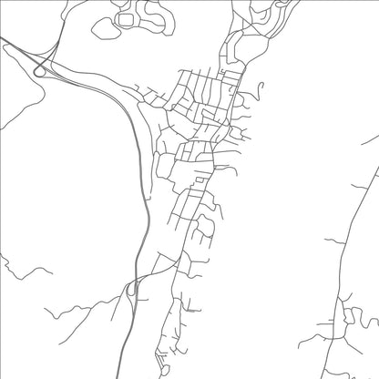 ROAD MAP OF HIGHLAND FALLS, NEW YORK BY MAPBAKES