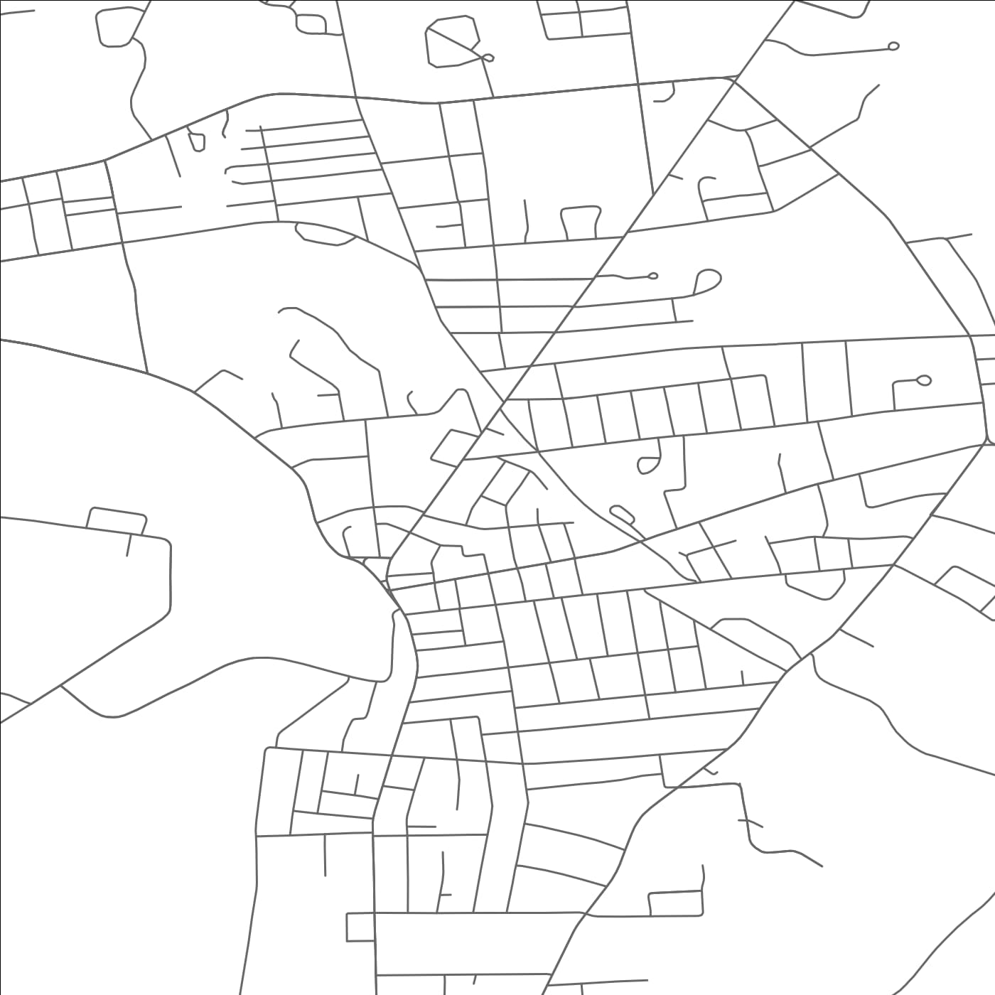 ROAD MAP OF HUDSON FALLS, NEW YORK BY MAPBAKES