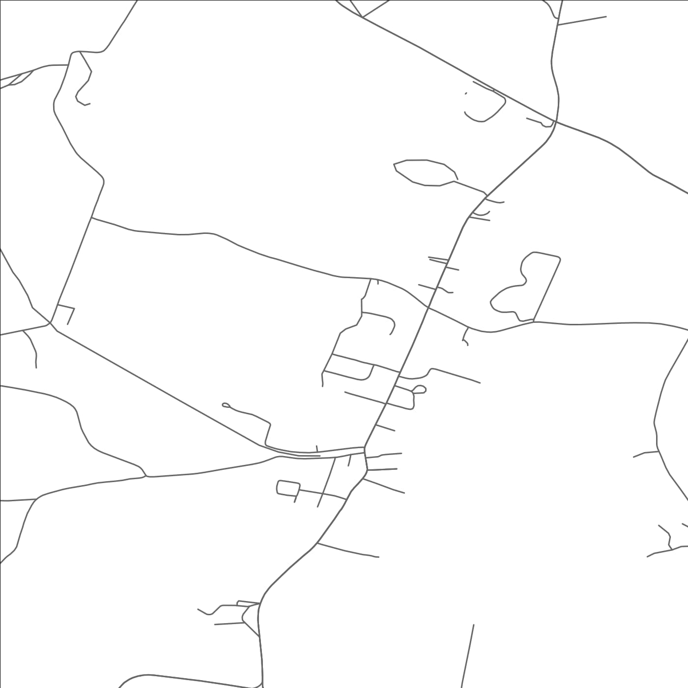 ROAD MAP OF HURLEYVILLE, NEW YORK BY MAPBAKES