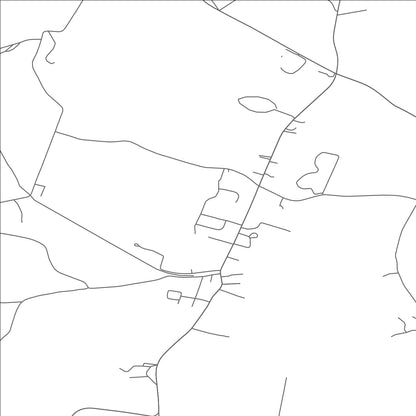 ROAD MAP OF HURLEYVILLE, NEW YORK BY MAPBAKES