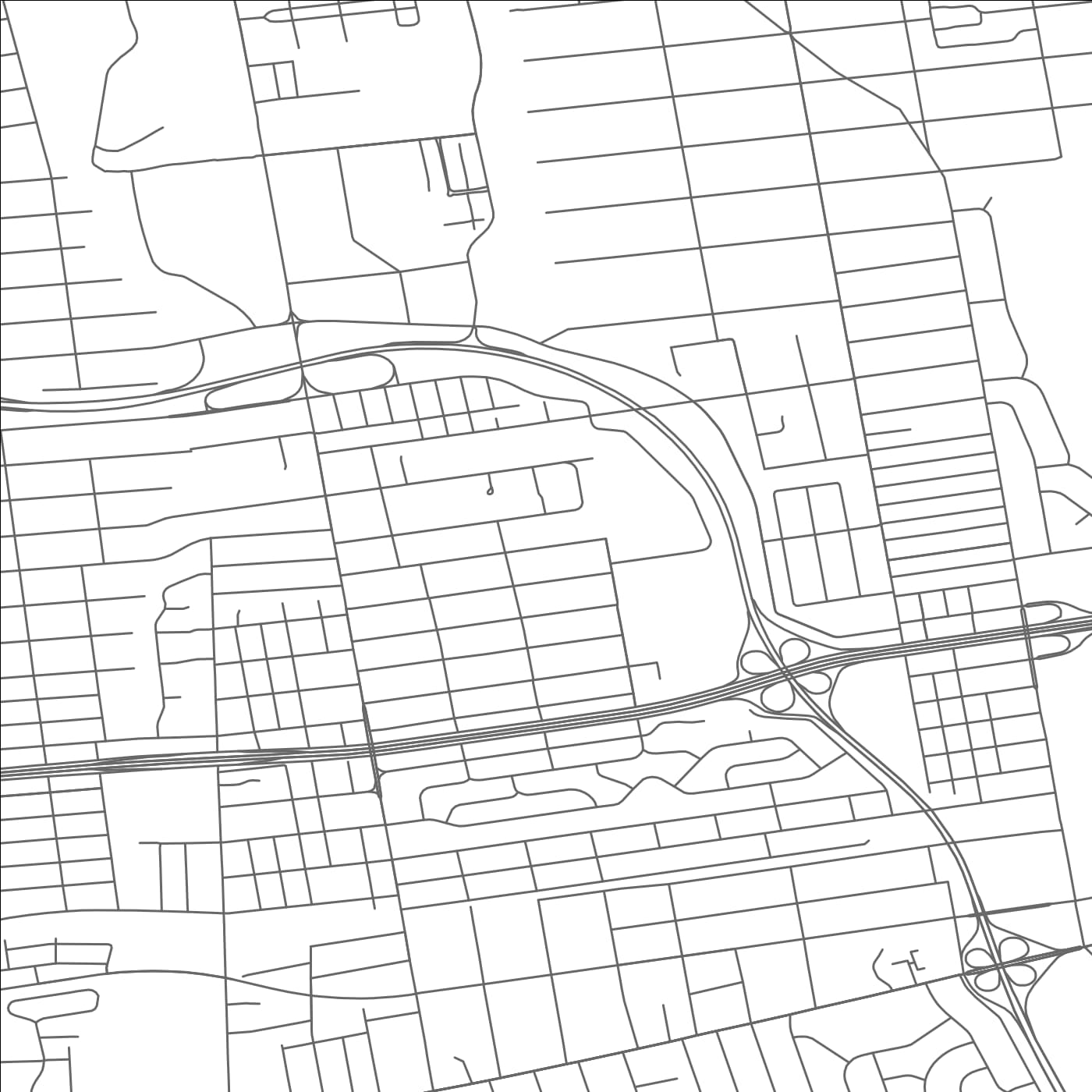 ROAD MAP OF ISLIP TERRACE, NEW YORK BY MAPBAKES