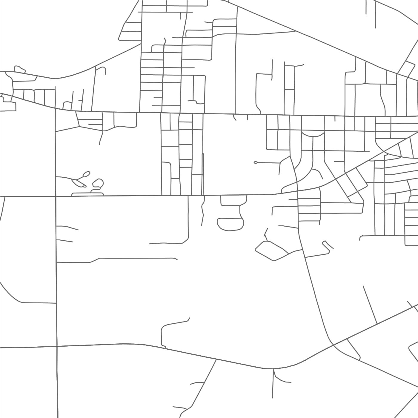 ROAD MAP OF JAMESTOWN WEST, NEW YORK BY MAPBAKES