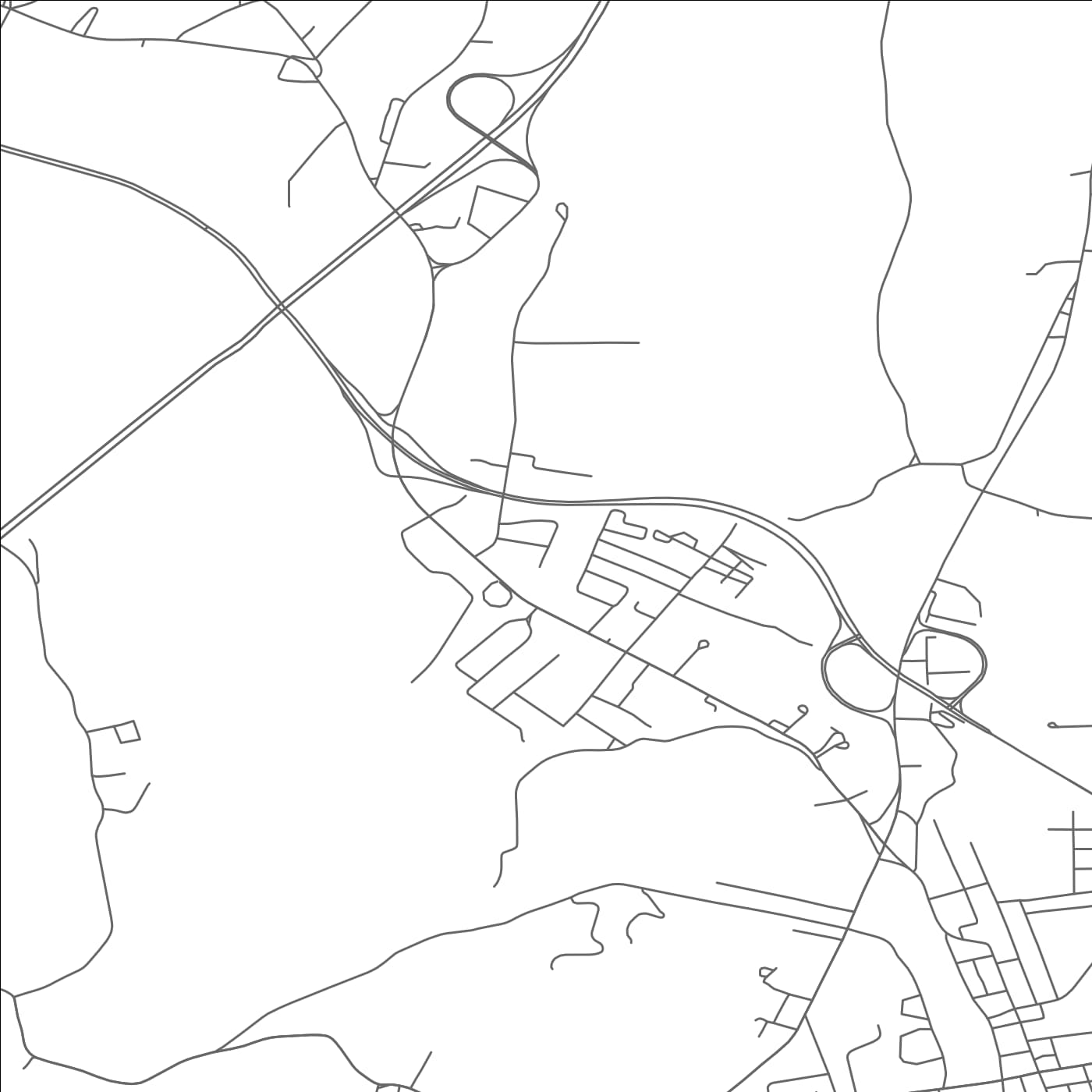 ROAD MAP OF JEFFERSON HEIGHTS, NEW YORK BY MAPBAKES