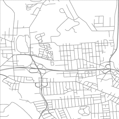 ROAD MAP OF JOHNSON CITY, NEW YORK BY MAPBAKES