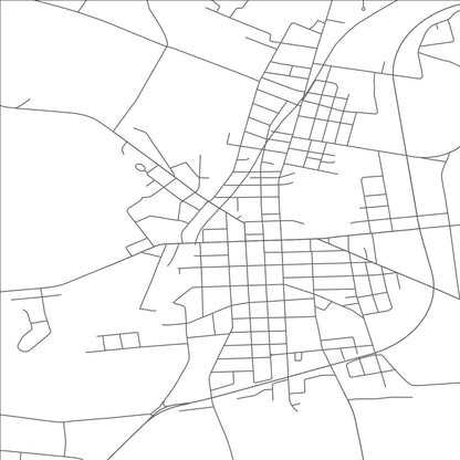 ROAD MAP OF JOHNSTOWN, NEW YORK BY MAPBAKES