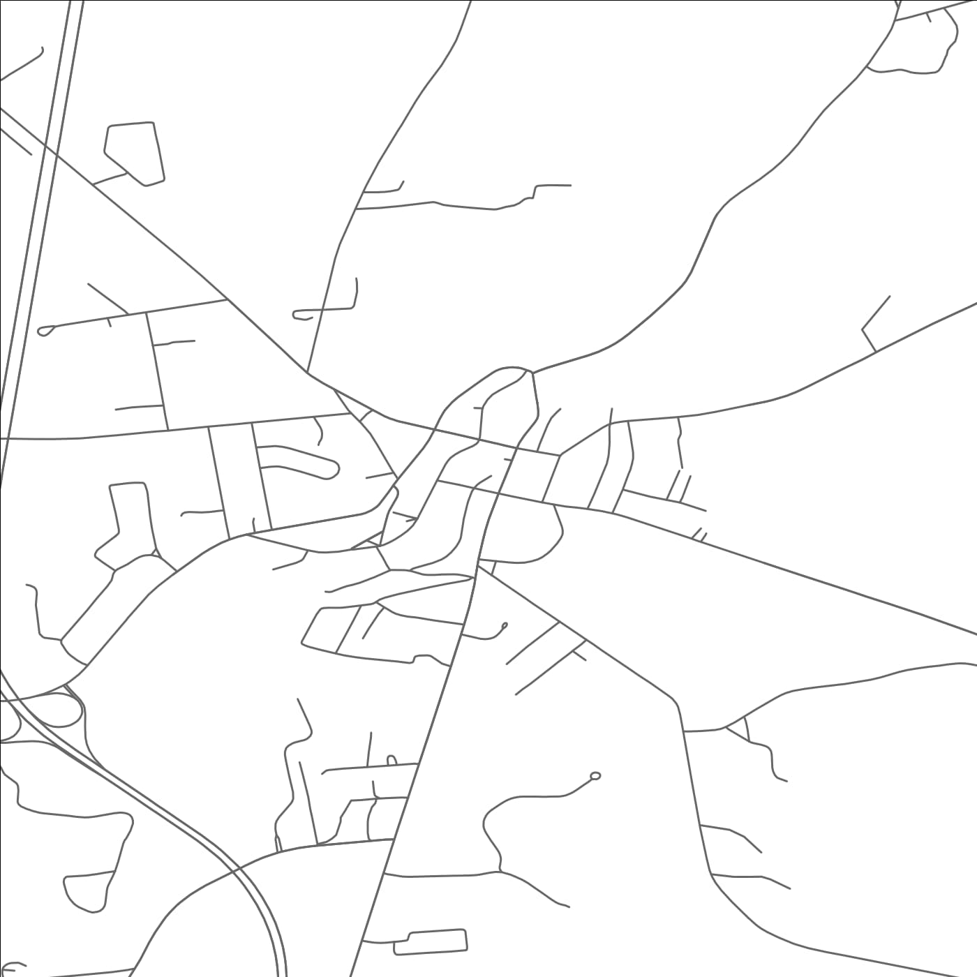 ROAD MAP OF KEESEVILLE, NEW YORK BY MAPBAKES