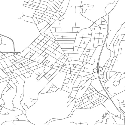 ROAD MAP OF KINGSTON, NEW YORK BY MAPBAKES