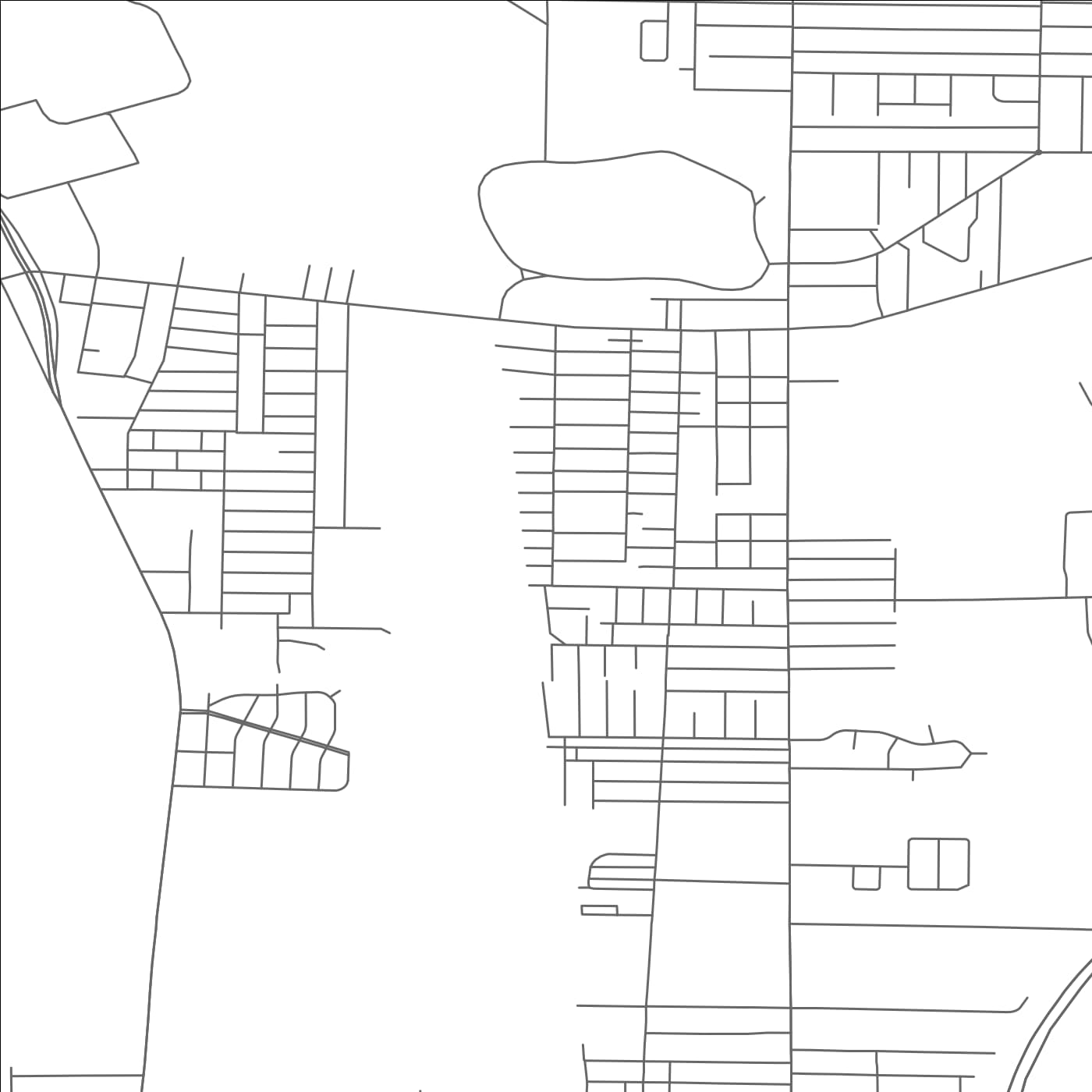 ROAD MAP OF LACKAWANNA, NEW YORK BY MAPBAKES