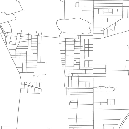 ROAD MAP OF LACKAWANNA, NEW YORK BY MAPBAKES