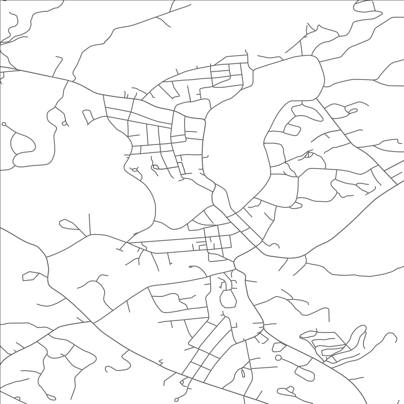 ROAD MAP OF LAKE PLACID, NEW YORK BY MAPBAKES