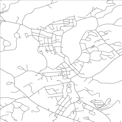 ROAD MAP OF LAKE PLACID, NEW YORK BY MAPBAKES