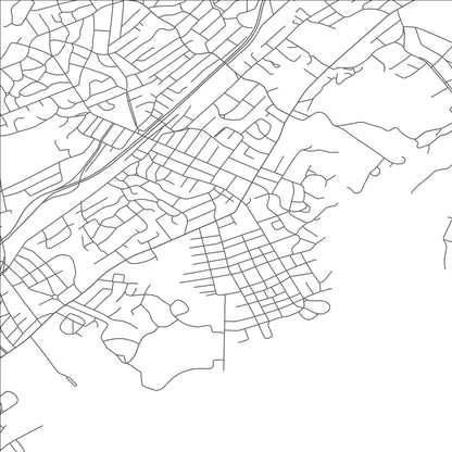 ROAD MAP OF LARCHMONT, NEW YORK BY MAPBAKES