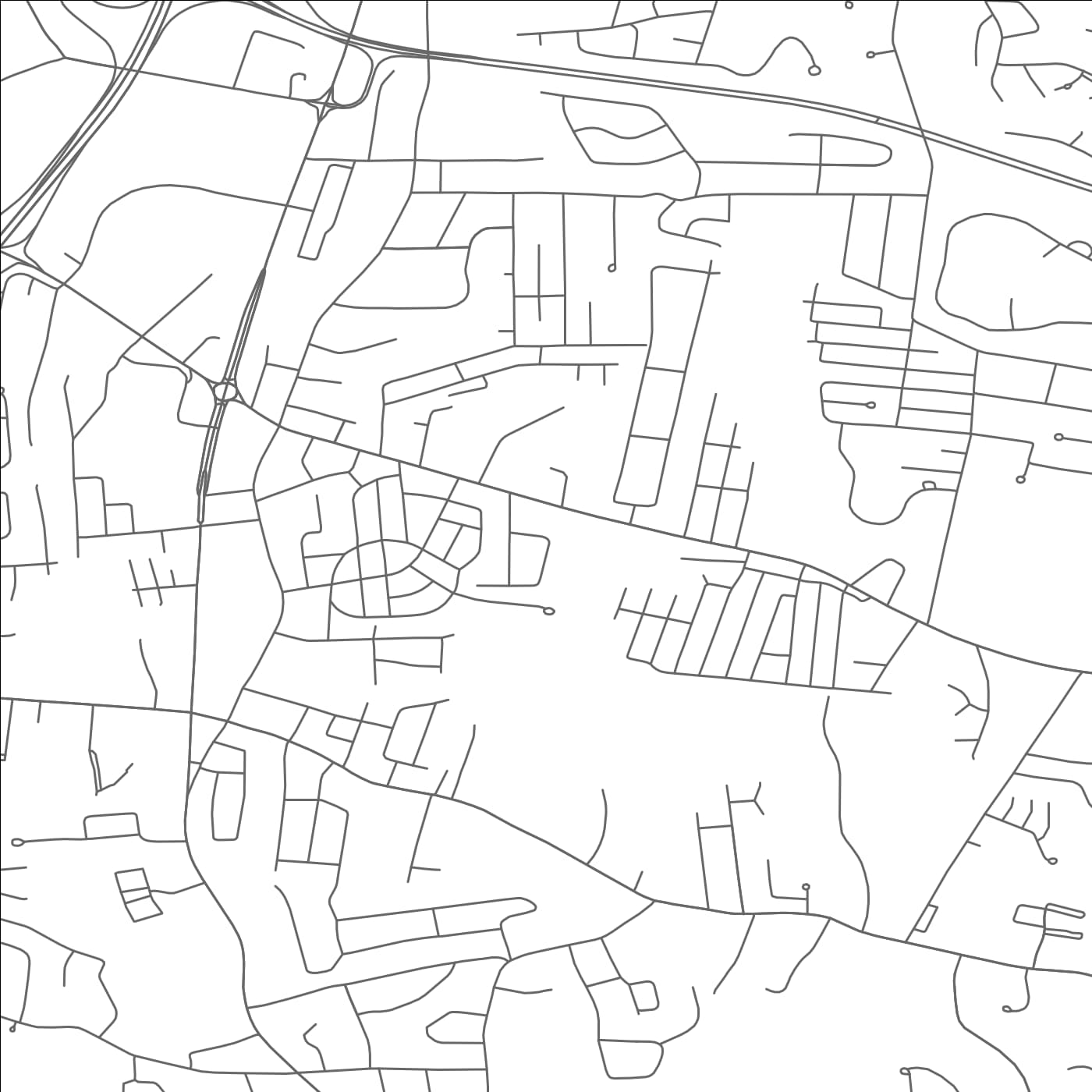 ROAD MAP OF LATHAM, NEW YORK BY MAPBAKES