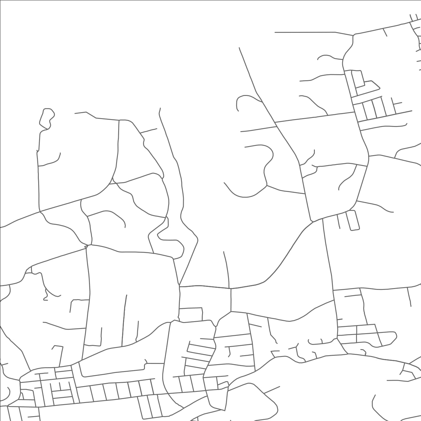 ROAD MAP OF LATTINGTOWN, NEW YORK BY MAPBAKES