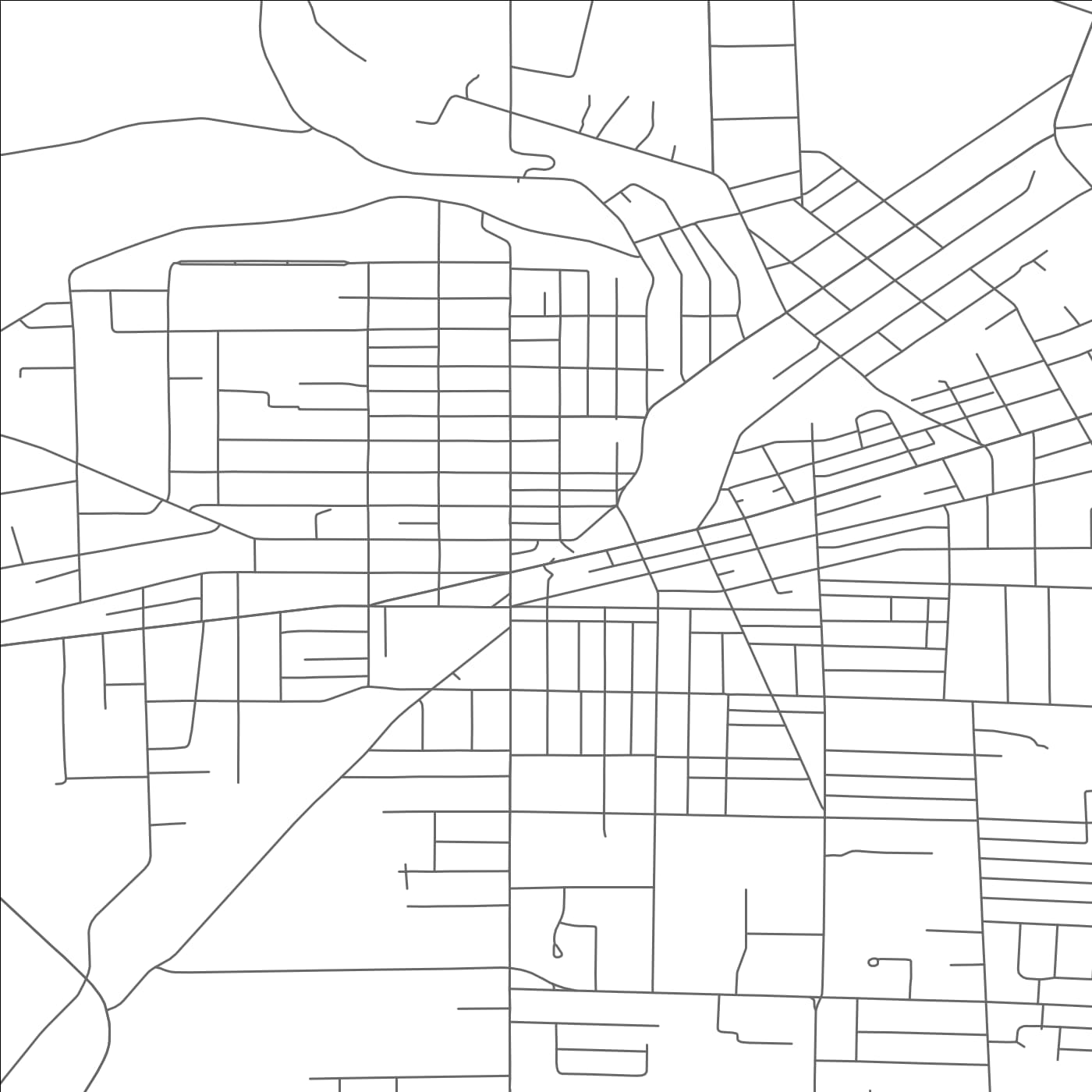 ROAD MAP OF LOCKPORT, NEW YORK BY MAPBAKES