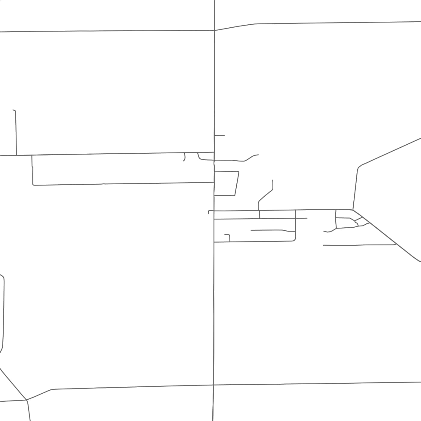 ROAD MAP OF LYNDONVILLE, NEW YORK BY MAPBAKES