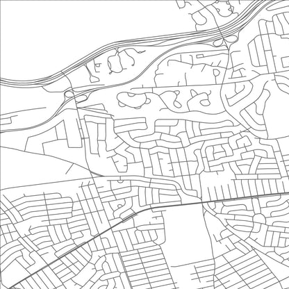 ROAD MAP OF MANHASSET HILLS, NEW YORK BY MAPBAKES