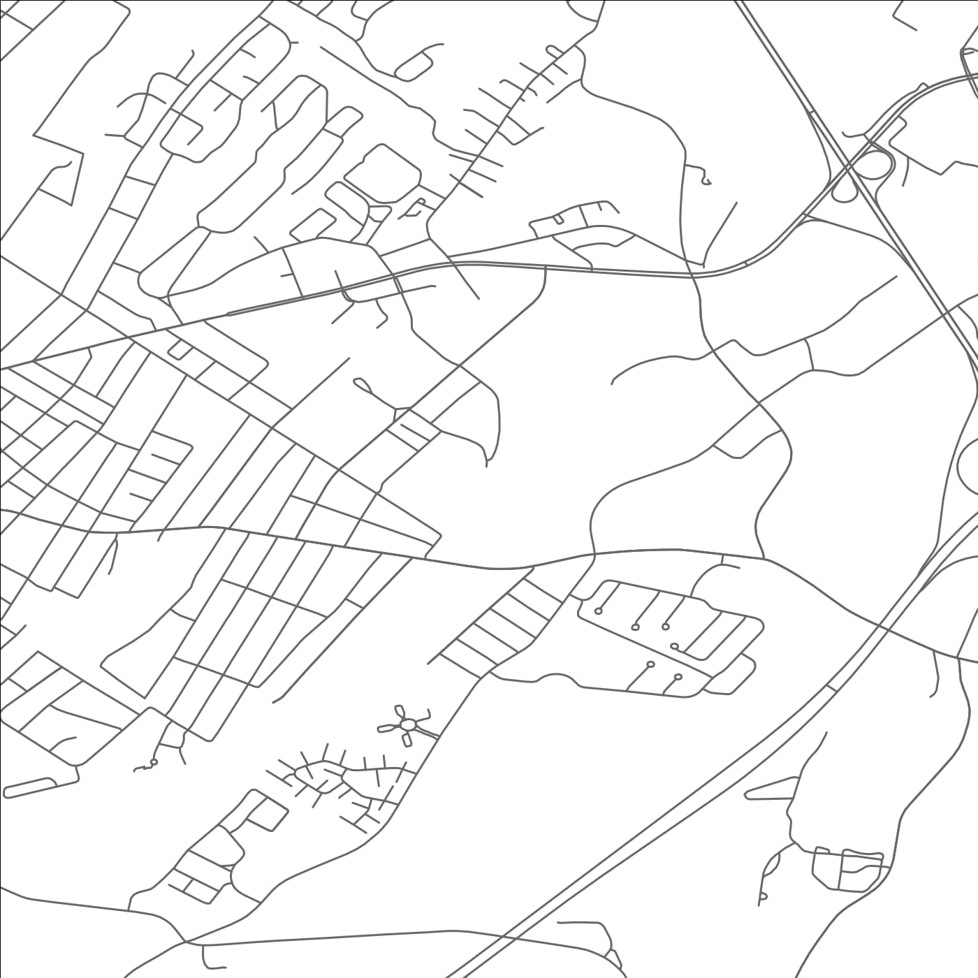 ROAD MAP OF MECHANICSTOWN, NEW YORK BY MAPBAKES