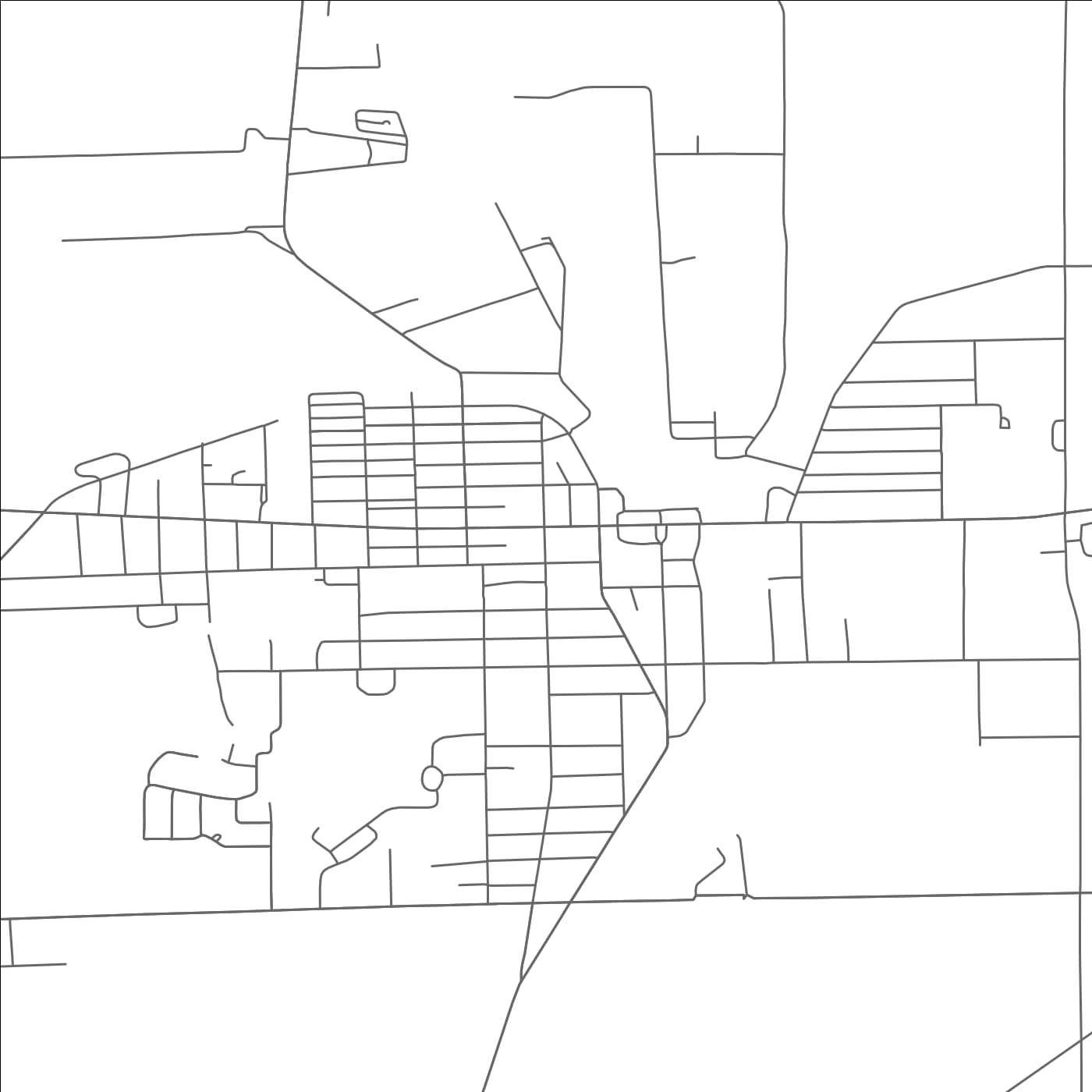 ROAD MAP OF MEDINA, NEW YORK BY MAPBAKES