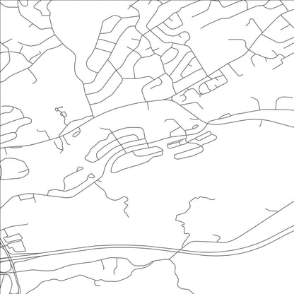 ROAD MAP OF MERRITT PARK, NEW YORK BY MAPBAKES