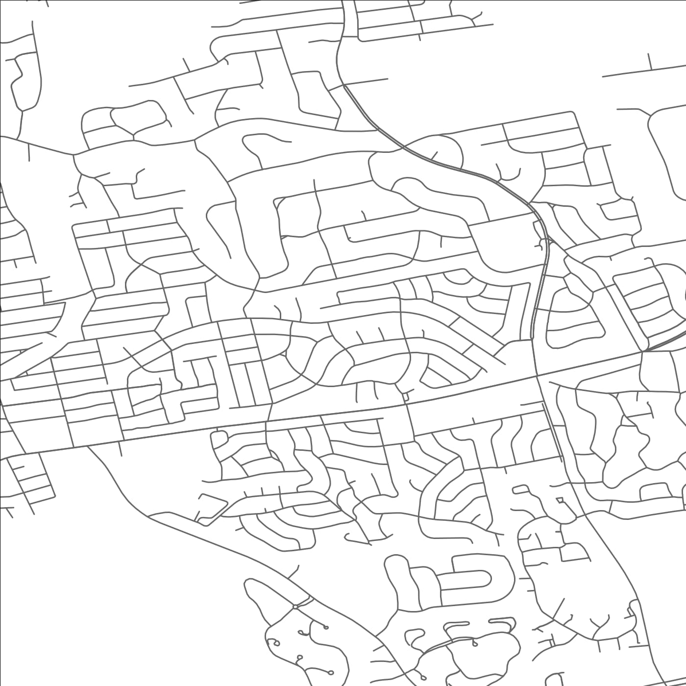 ROAD MAP OF MUNSEY PARK, NEW YORK BY MAPBAKES