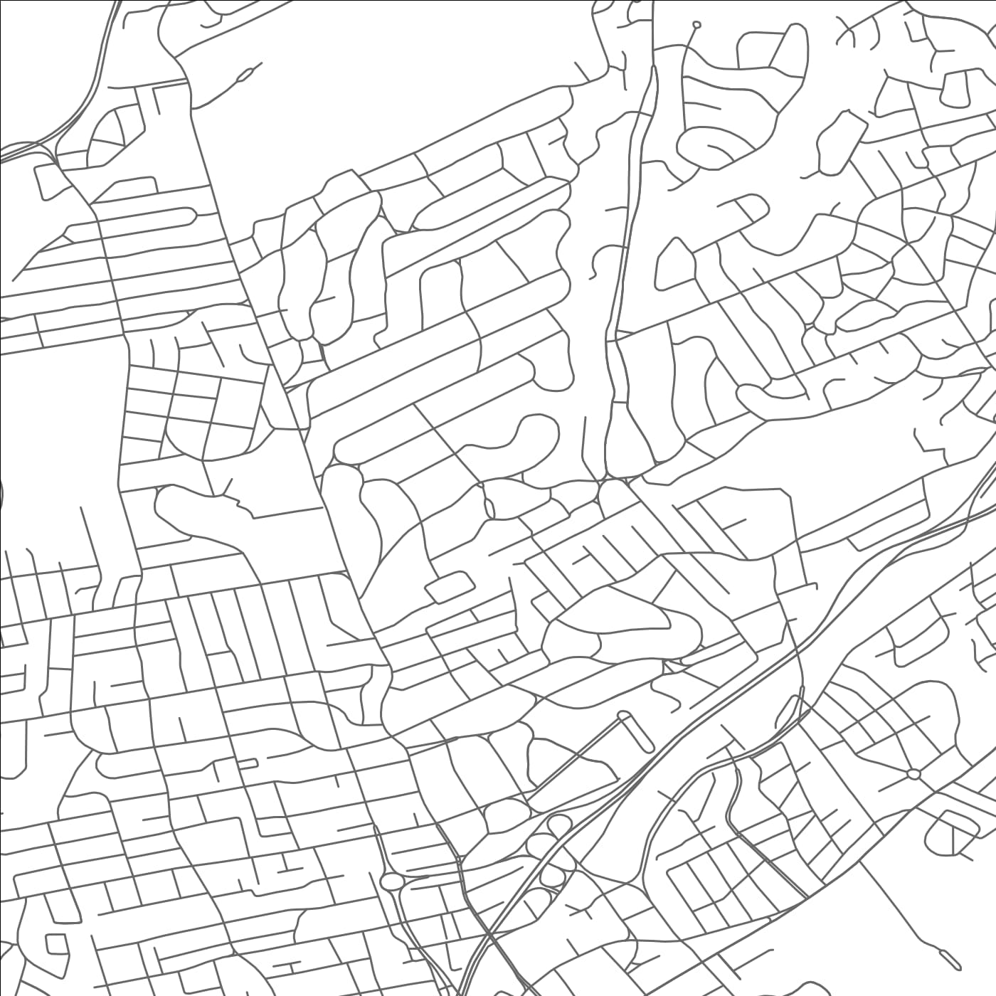 ROAD MAP OF NEW ROCHELLE, NEW YORK BY MAPBAKES