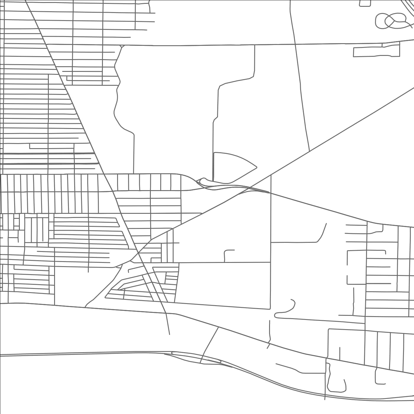 ROAD MAP OF NIAGARA FALLS, NEW YORK BY MAPBAKES